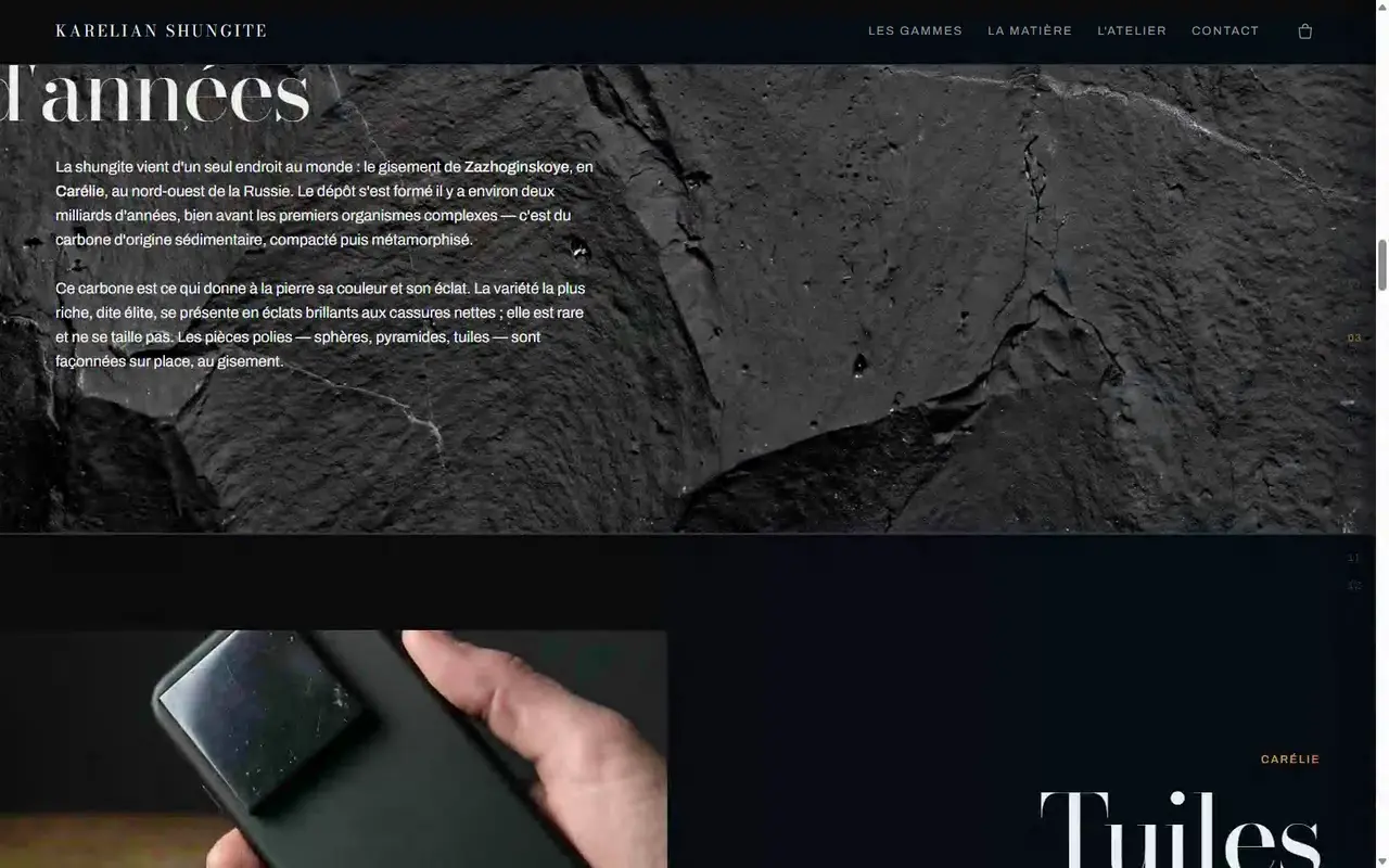 Site de Karelian Shungite
